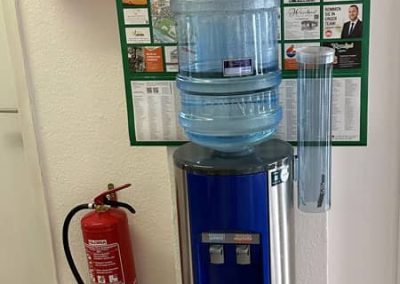 Wasserspender in unserem Büro für Kunden und Mitarbeiter